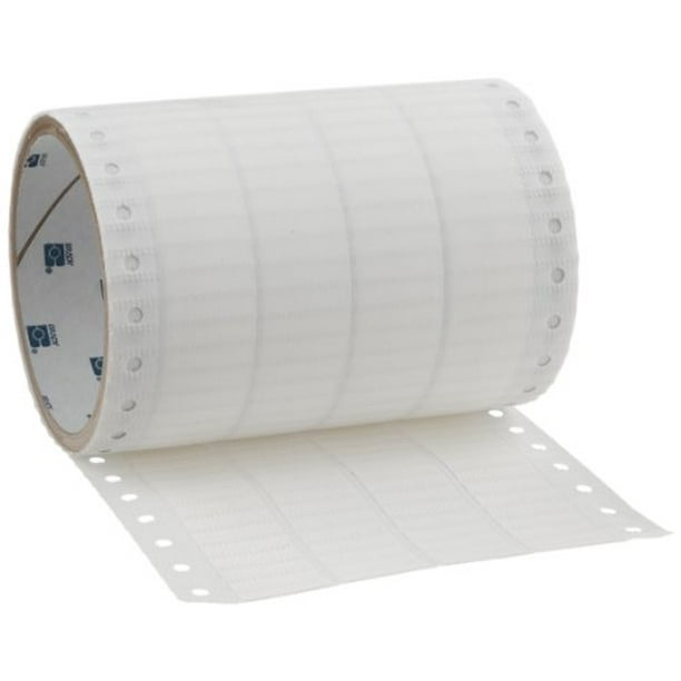 Brady SCPS-0.4-5008-WT BradySleeve Dot Matrix Printer Sleeves Polyolefin B-319 White Box of 1000 0.50 Width 0.40 Height 